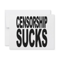 Censorship Sucks invitations