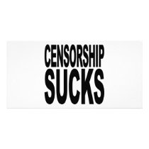 Censorship Sucks Photo Card