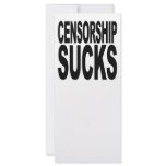 Censorship Sucks Personalized Rack Card