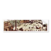 Census At Bethlehem  By Bruegel D. Ä. Pieter Bumper Stickers