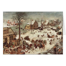Census at Bethlehem by Pieter Bruegel Cards