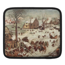 Census at Bethlehem by Pieter Bruegel Sleeve For iPads