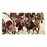 Census At Bethlehem, Detail By Bruegel D. Ä. Piete Photo Greeting Card