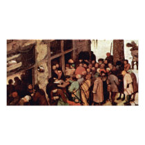 Census At Bethlehem, Detail By Bruegel D. Ä. Piete Photo Card