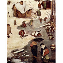 Census At Bethlehem, Detail By Bruegel D. Ä. Piete Cut Outs