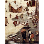 Census At Bethlehem, Detail By Bruegel D. Ä. Piete Cut Outs