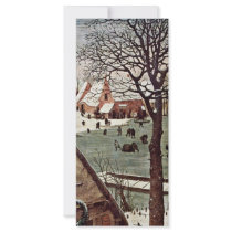 Census At Bethlehem, Detail By Bruegel D. Ä. Piete Rack Card Template