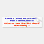 Census Humor Bumper Sticker