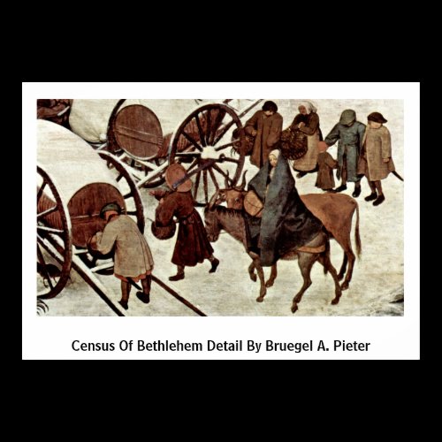 Census Of Bethlehem Detail By Bruegel A. Pieter Poster