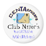 CenTAcruzers Logo Club Niner's Door Magnet