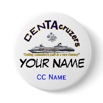 CenTAcruzers Logo Custom Name Tag Button