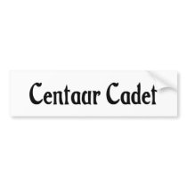 Centaur Cadet Bumper Sticker