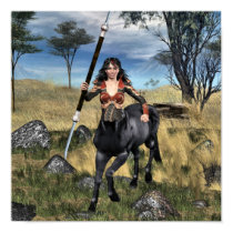 Centaur Warrioress Poster posters