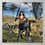Centaur Warrioress Poster posters