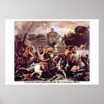 Centaurs And Lapiths-Battle By Sebastiano Ricci Print