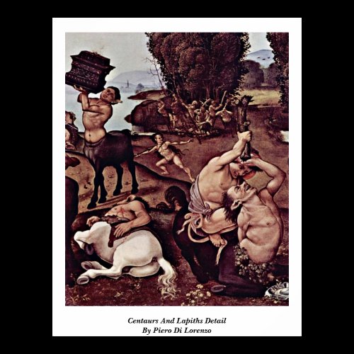 Centaurs And Lapiths Detail By Piero Di Lorenzo Print