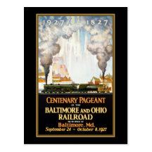 Centenary Pageant Baltimore and Ohio Railroad Post Cards