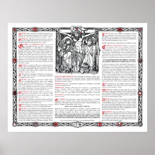 Center Altar Card Print | Zazzle