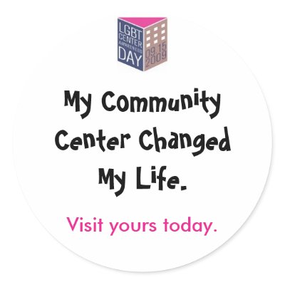 Center Awareness Day '09 Visit Your Center Round Stickers by CenterLink