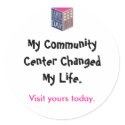 Center Awareness Day '09 Visit Your Center stickers