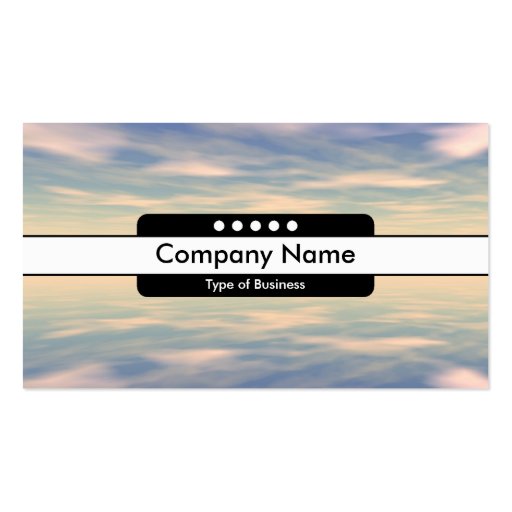 Center Band 5 Spots - Reflections II Business Card Templates (front side)