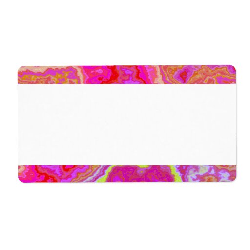 Center Band - Colorful Marble Personalized Shipping Label