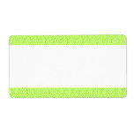 Center Band - Fish Scale Pattern Custom Shipping Label