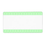 Center Band - Fish Scale Pattern Custom Shipping Labels