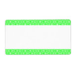 Center Band - Fish Scale Pattern Custom Shipping Label