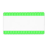 Center Band - Fish Scale Pattern Personalized Shipping Labels