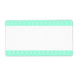 Center Band - Fish Scale Pattern Shipping Label