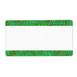 Center Band - Green Stipple Shipping Label