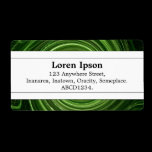 Center Band II - Green Swirl labels
