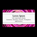 Center Band II - Pink Swirl labels