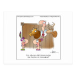 CENTER OF ATTENTION Cartoon Postcard