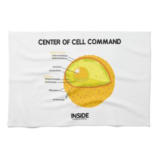 Center Of Cell Command Inside Nucleus Biology Kitchen Towel