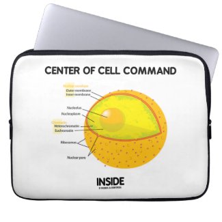 Center Of Cell Command Inside Nucleus Biology Laptop Computer Sleeves