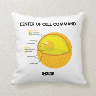Center Of Cell Command Inside Nucleus Biology Pillows