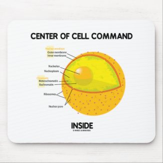 Center Of Cell Command Inside (Nucleus) Mouse Pad