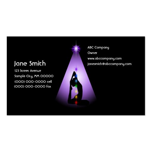 Centered Business Card (front side)