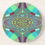 Centipede Ovals Fractal Drink Coasters