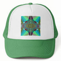 Centipede Ovals Fractal Trucker Hat