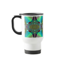 Centipede Ovals Fractal Coffee Mugs