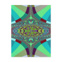 Centipede Ovals Fractal Post Cards