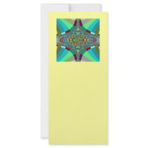 Centipede Ovals Fractal Rack Card Template