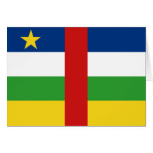 Centrafrique Flag Notecard