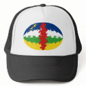 Centrafrique Gnarly Flag Hat by Flagnostic Centrafrique Gnarly Flag Hat