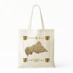 Centrafrique Map Flag Border Bag
