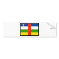 Central Africa Republic Flag Bumper Stickers