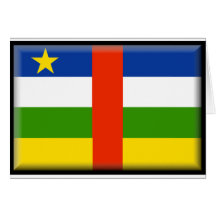 Central Africa Republic Flag Greeting Card